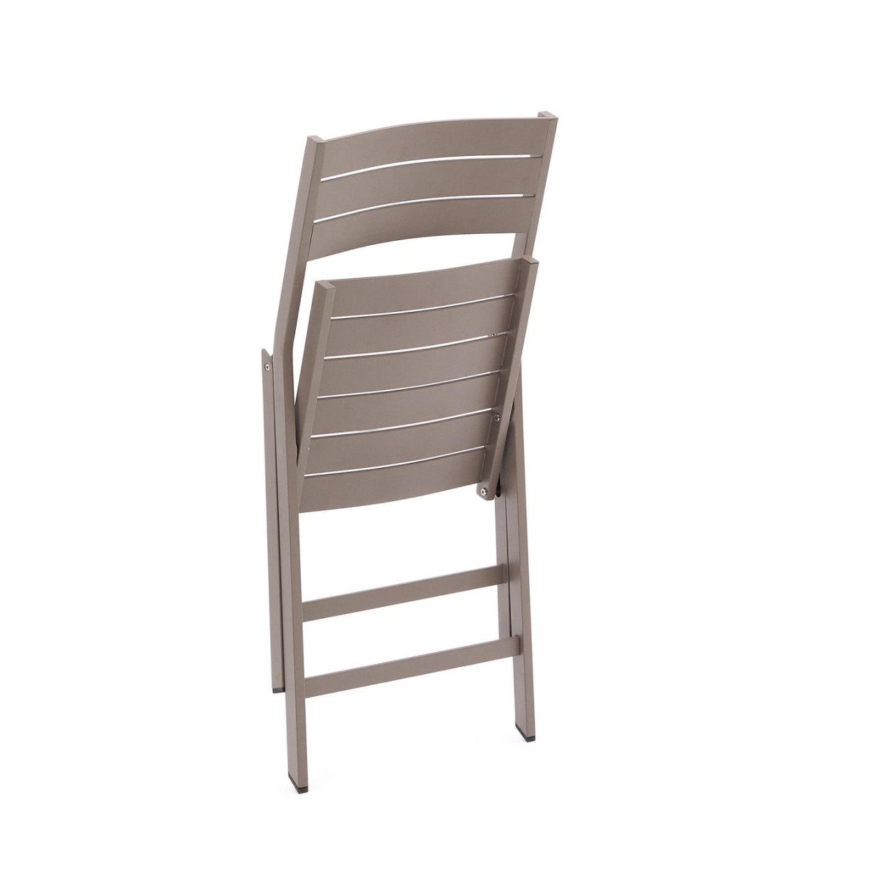 Scaun exterior dining pliabil maro din metal Torreta Kave Home