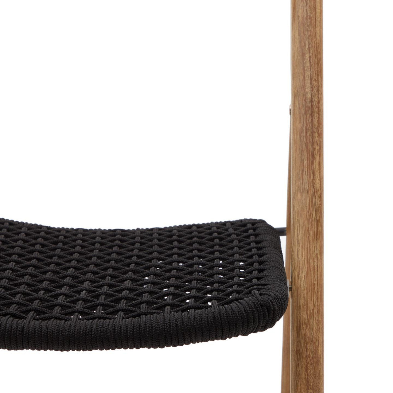 Scaun exterior dining pliabil maro/negru din lemn Dandara Kave Home