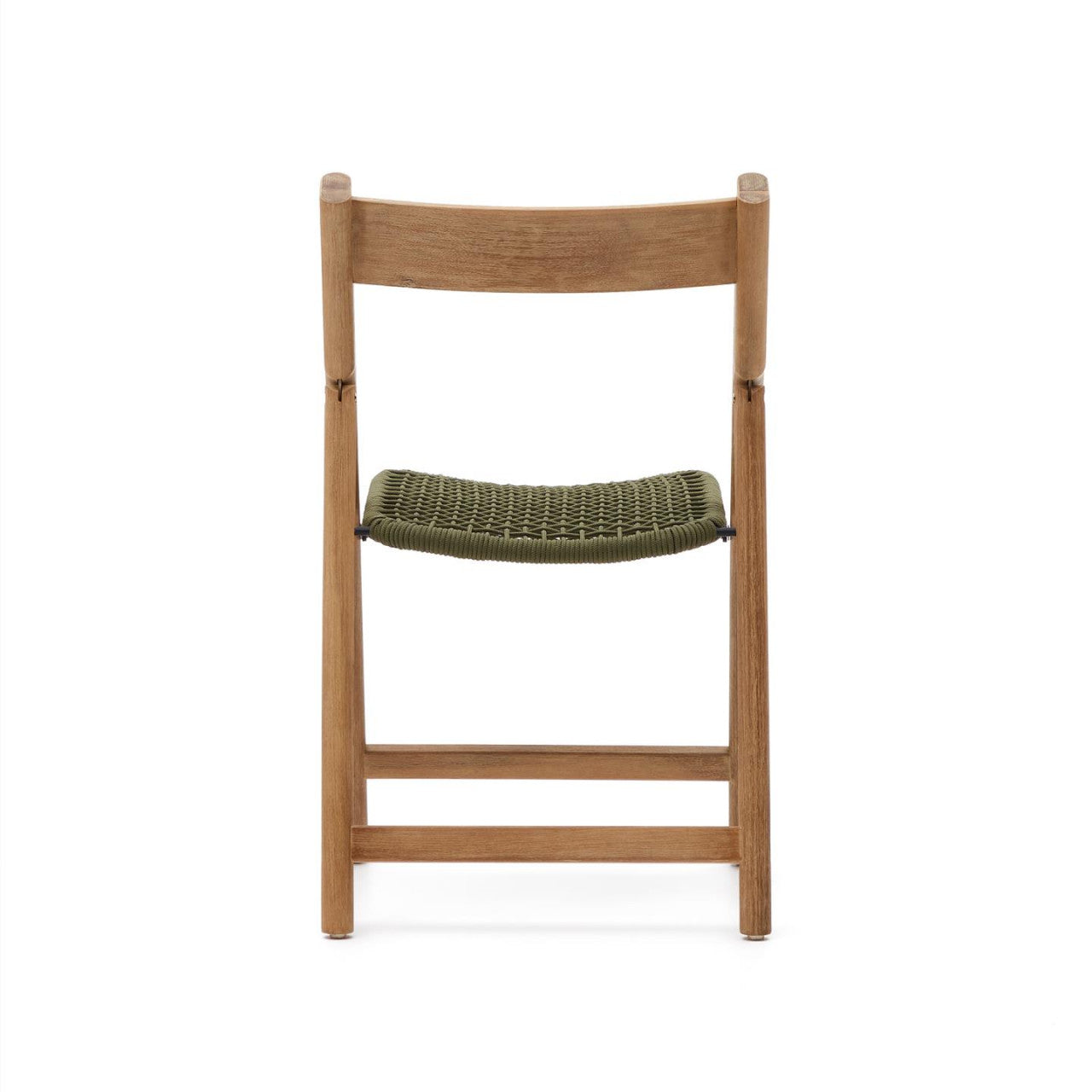 Scaun exterior dining pliabil maro/verde din lemn Dandara Kave Home