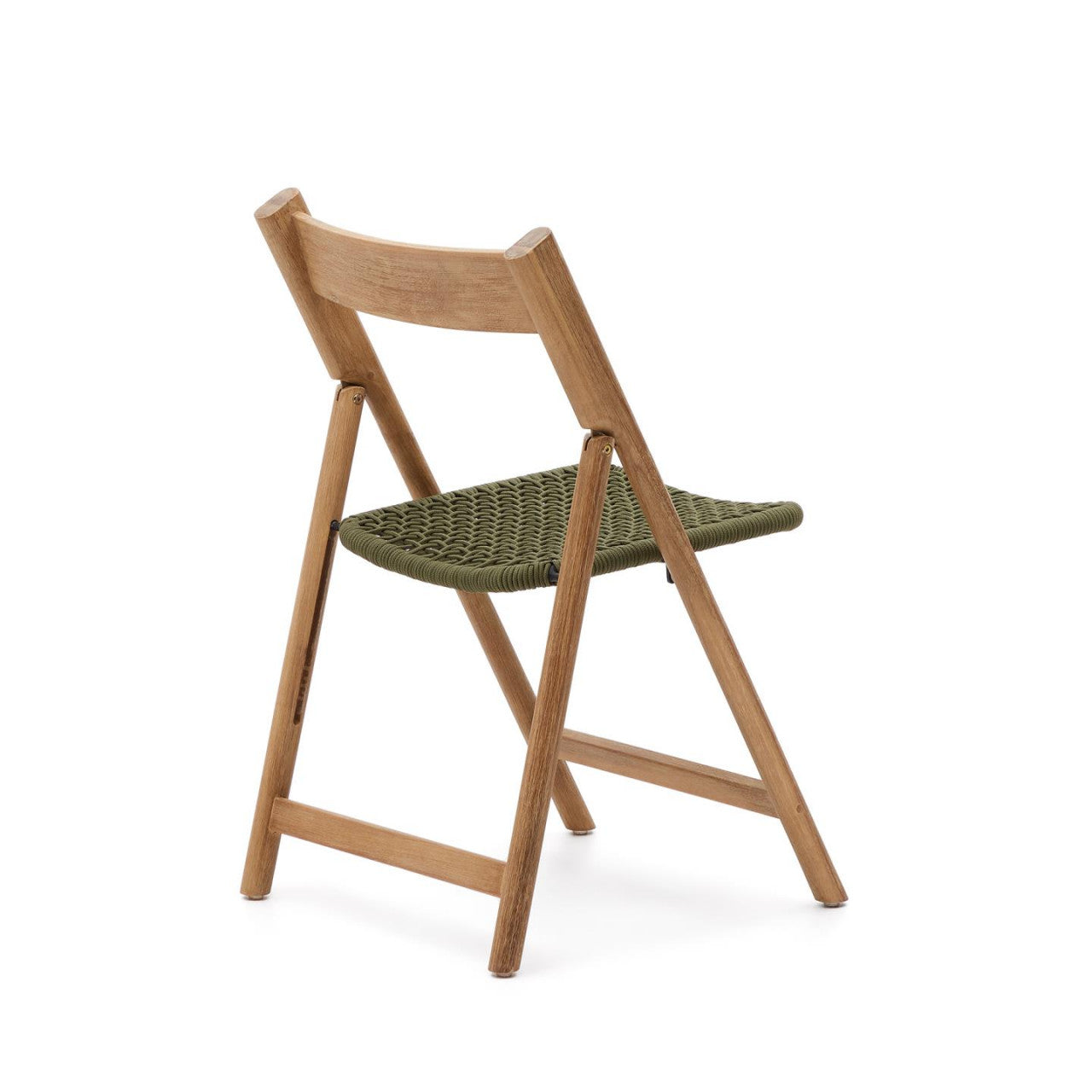 Scaun exterior dining pliabil maro/verde din lemn Dandara Kave Home
