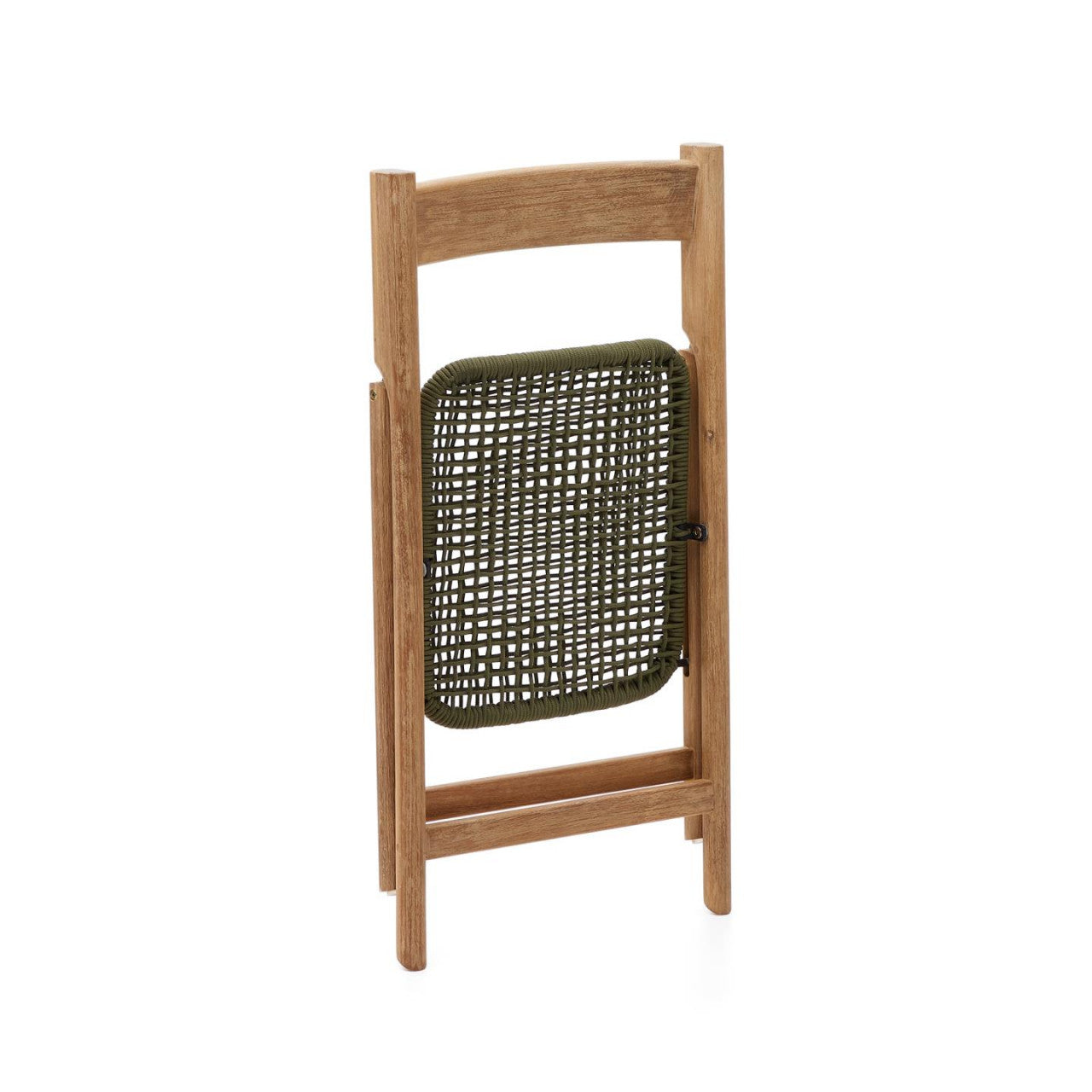 Scaun exterior dining pliabil maro/verde din lemn Dandara Kave Home