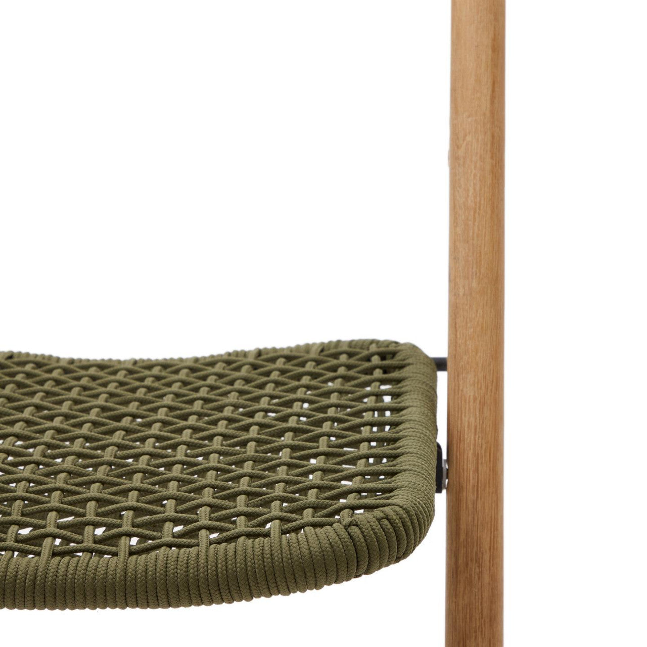 Scaun exterior dining pliabil maro/verde din lemn Dandara Kave Home