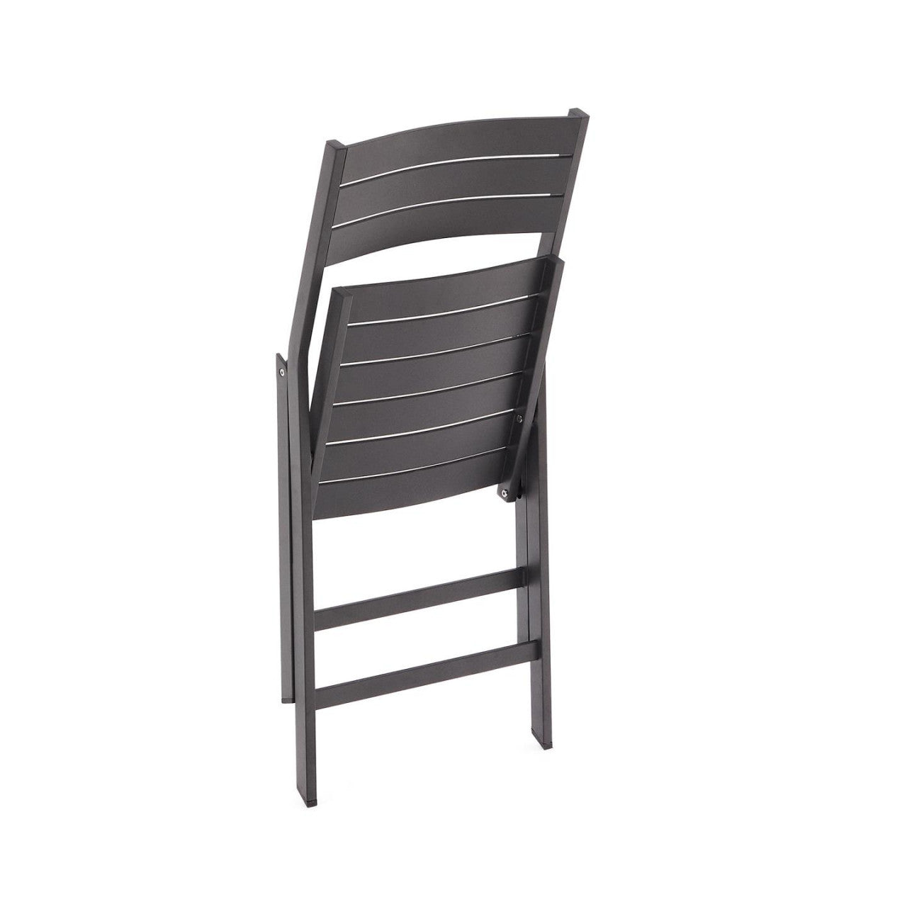 Scaun exterior dining pliabil negru din metal Torreta Kave Home
