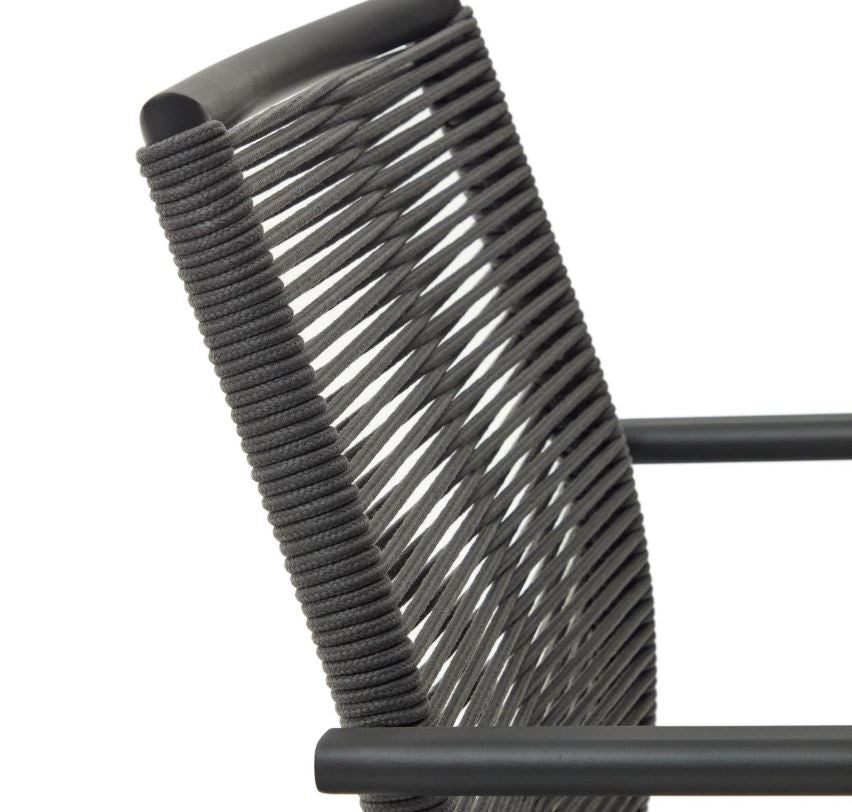 Scaun exterior gri din metal Culip Kave Home