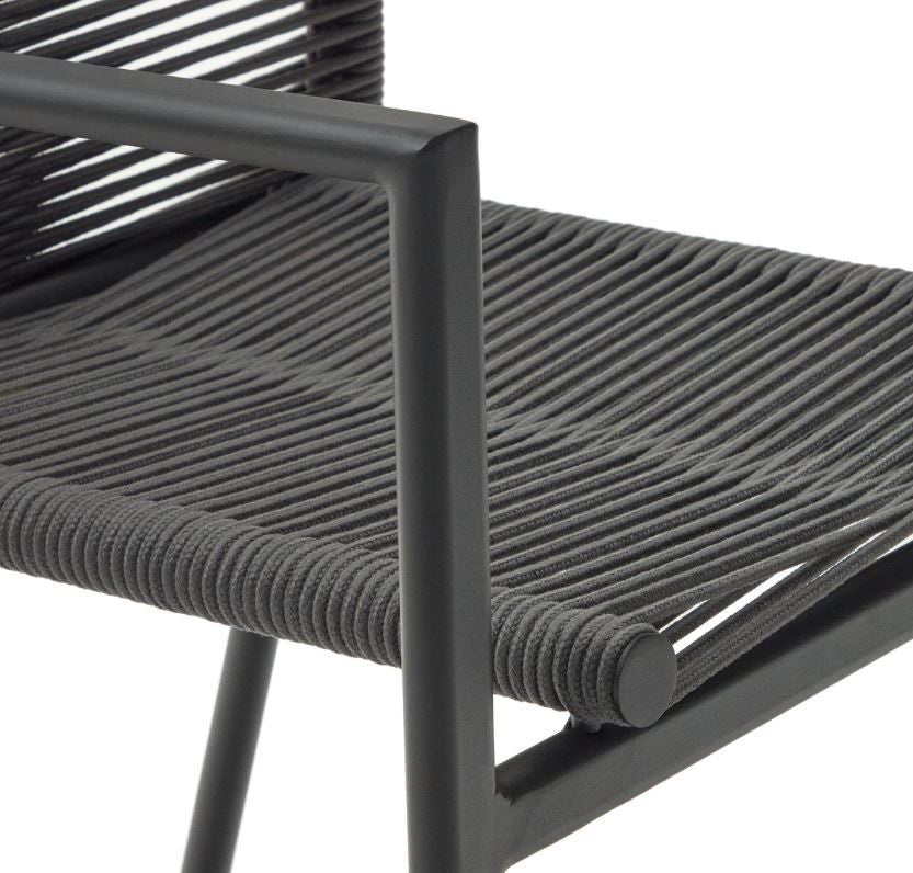 Scaun exterior gri din metal Culip Kave Home