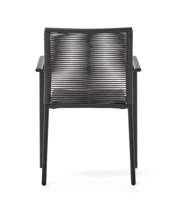 Scaun exterior gri din metal Culip Kave Home