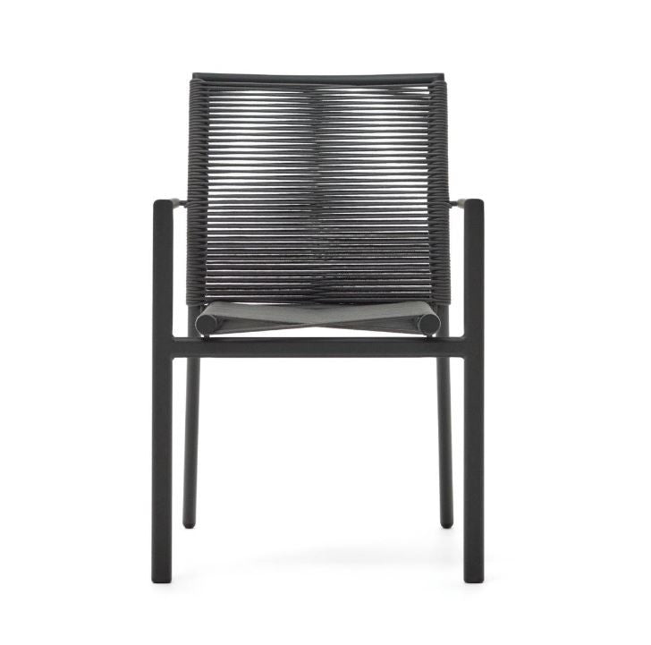 Scaun exterior gri din metal Culip Kave Home