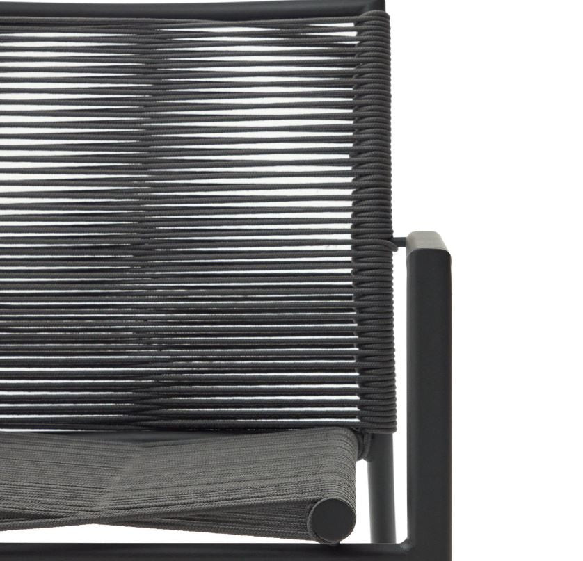 Scaun exterior gri din metal Culip Kave Home