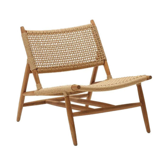 Scaun exterior maro din lemn Codolar Kave Home