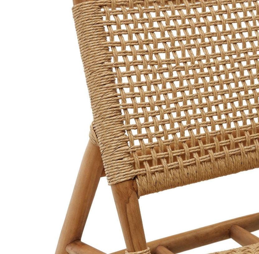 Scaun exterior maro din lemn Codolar Kave Home