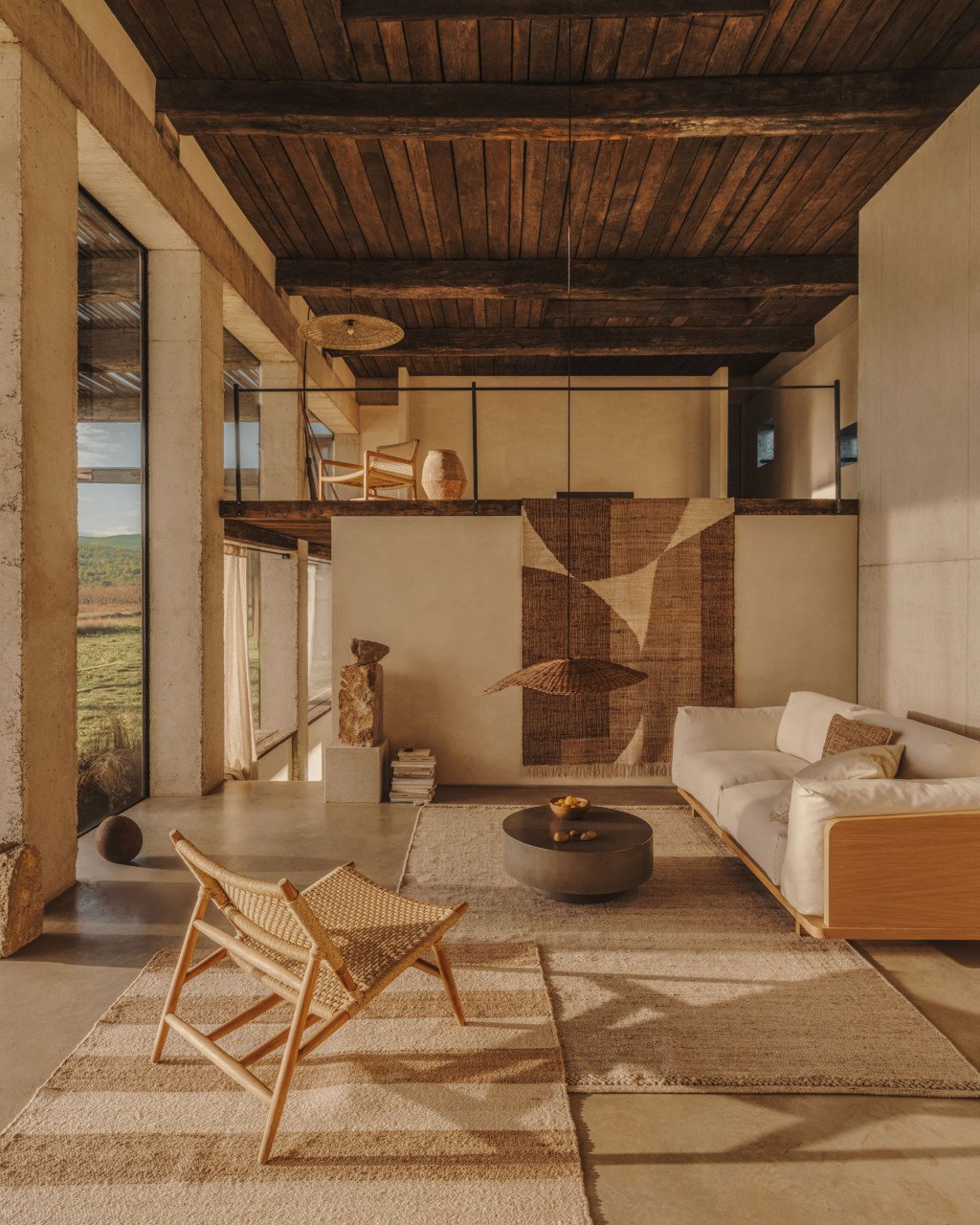 Scaun exterior maro din lemn Codolar Kave Home