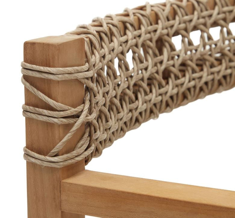 Scaun exterior maro din lemn Giverola Kave Home