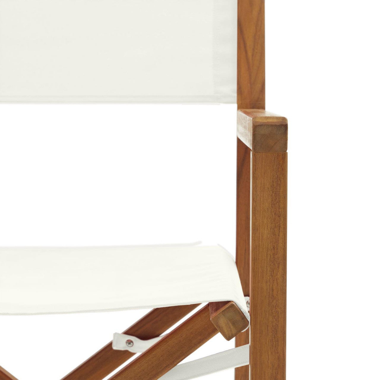 Scaun exterior pliabil bej/maro din textil Thianna Kave Home