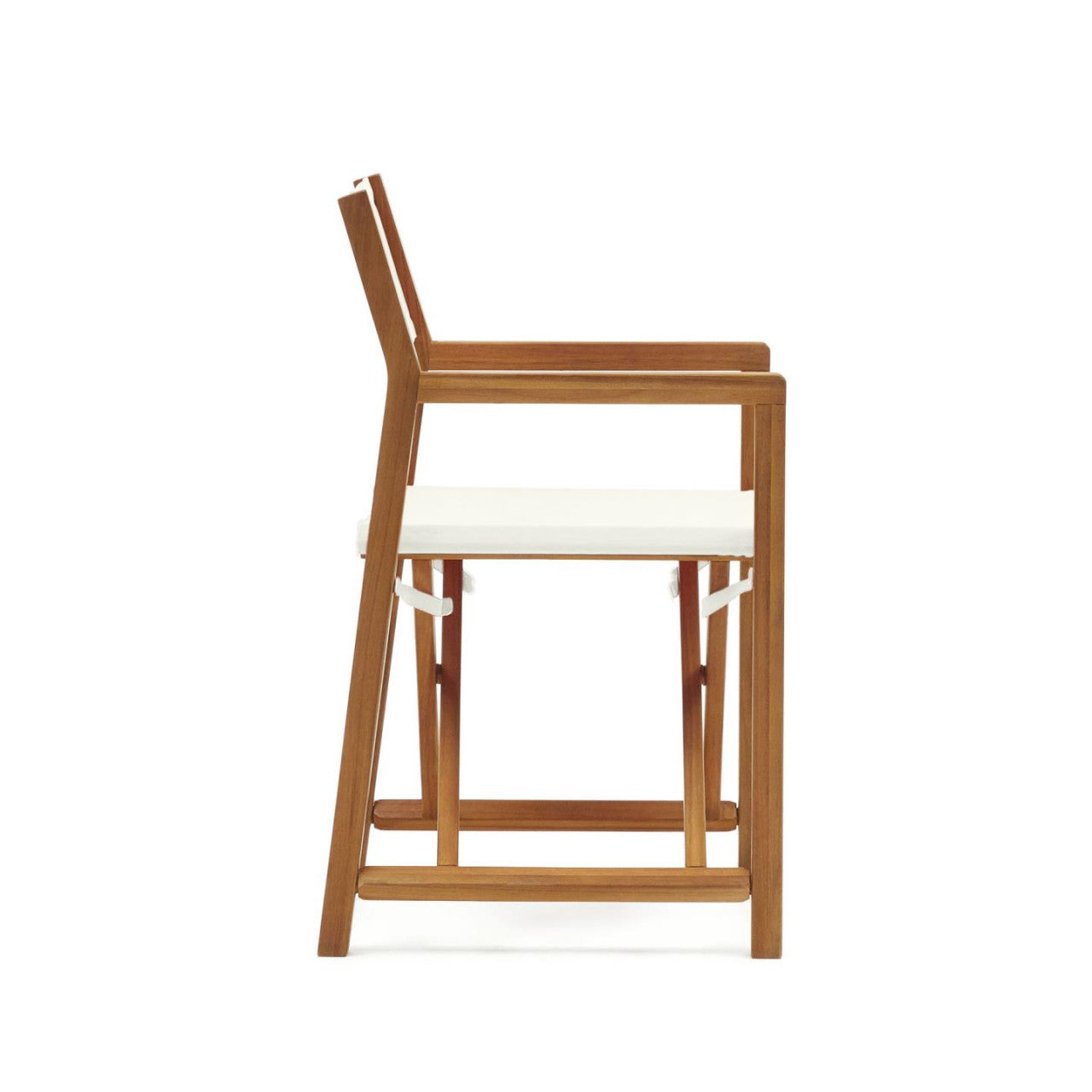 Scaun exterior pliabil bej/maro din textil Thianna Kave Home