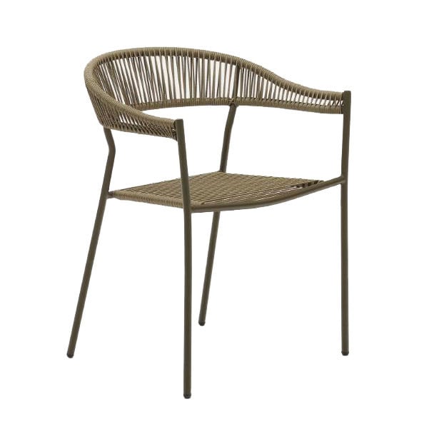 Scaun exterior verde din metal Furadera Kave Home