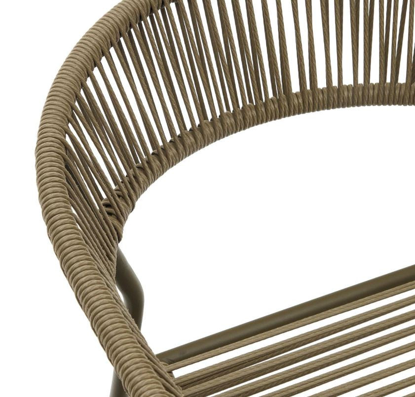 Scaun exterior verde din metal Furadera Kave Home