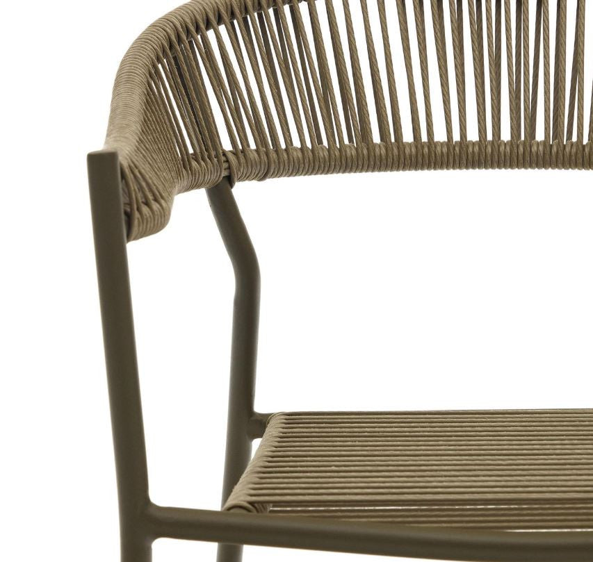 Scaun exterior verde din metal Furadera Kave Home