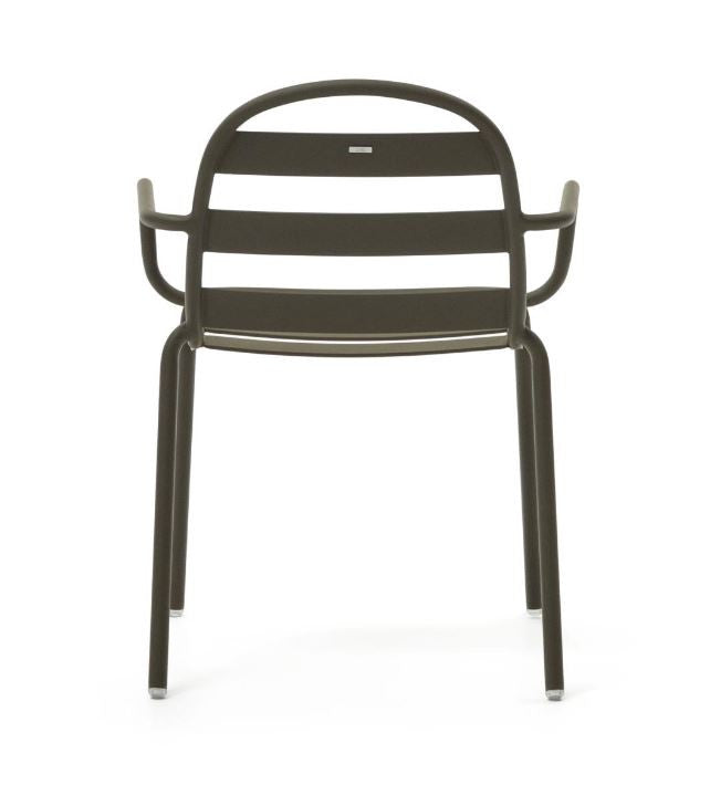 Scaun exterior verde din metal Joncols Kave Home