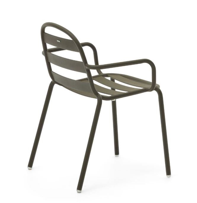 Scaun exterior verde din metal Joncols Kave Home