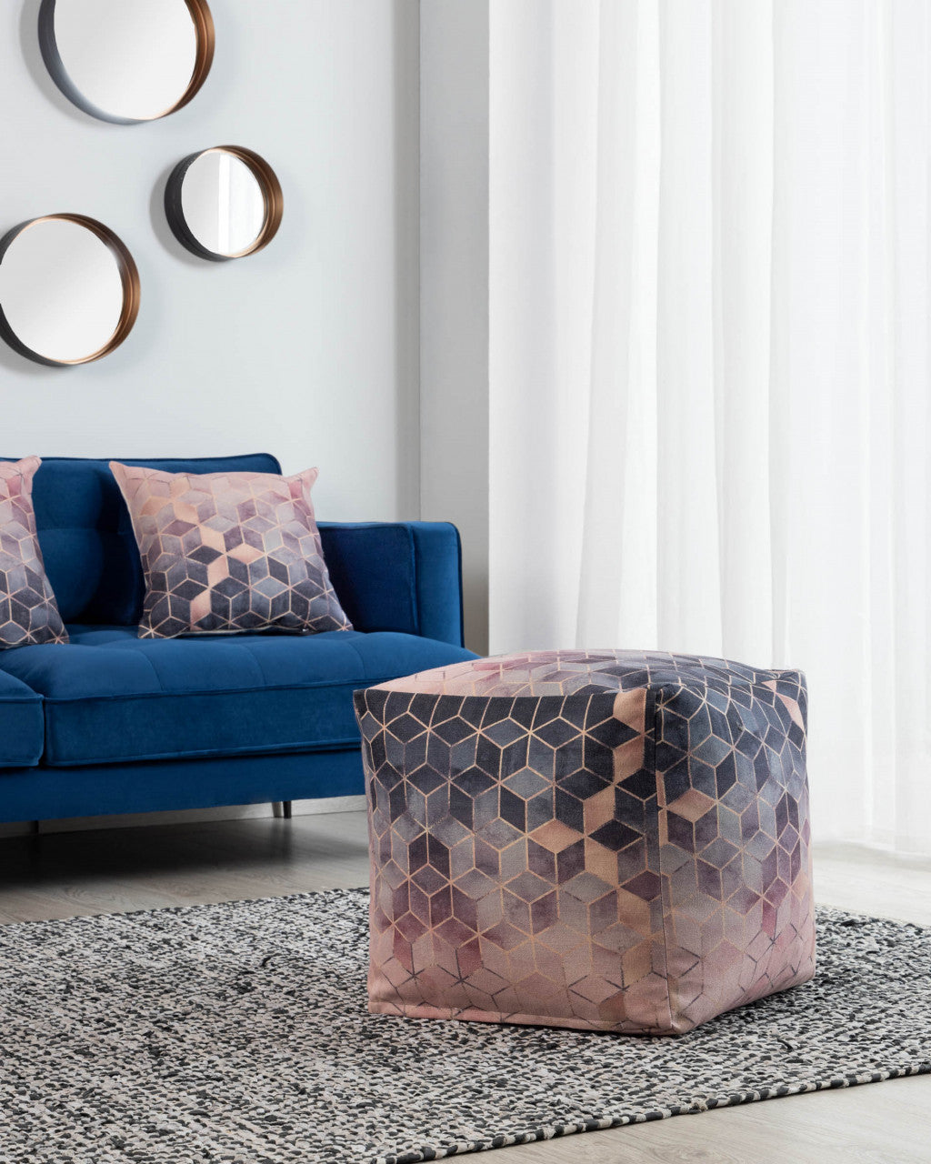 Set 3 oglinzi rotunde din metal Wilton Kave Home