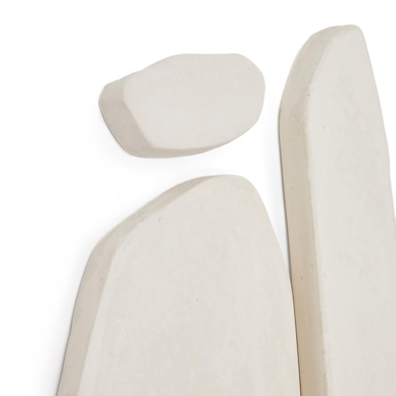 Set 3 tablouri albe din hartie 26x72 cm Siluna Kave Home