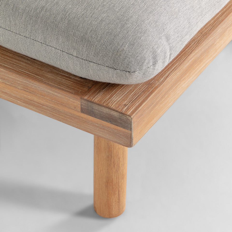 Set 4 fotolii si 2 mese de cafea gri/maro din textil Viridis Kave Home