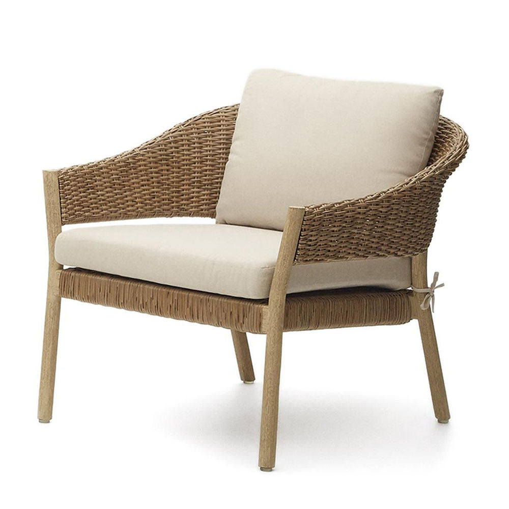 Set canapea si 2 fotolii bej din textil Pola Kave Home