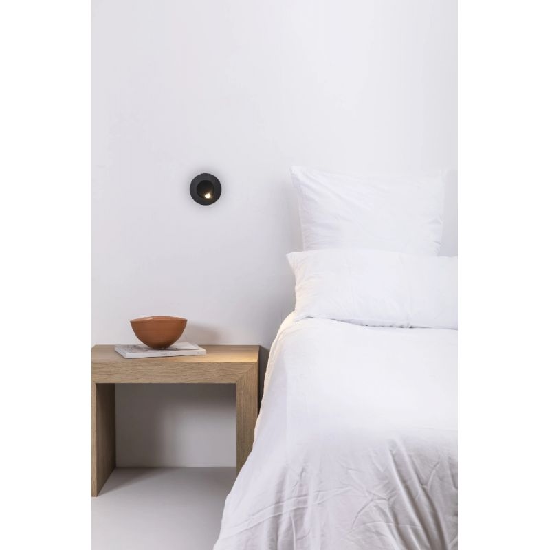 Spot incastrabil cu reader LED directionabil CLICK Black