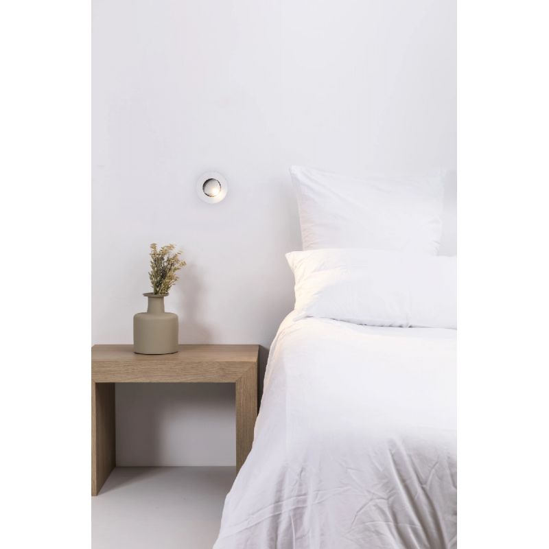 Spot incastrabil cu reader LED directionabil CLICK White