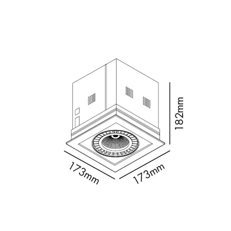 Spot LED incastrabil COLIN-1 56° 30W 3000K