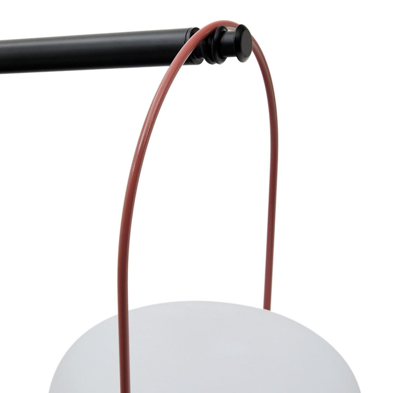 Suport pentru lampa portabila neagra din metal Nali Kave Home