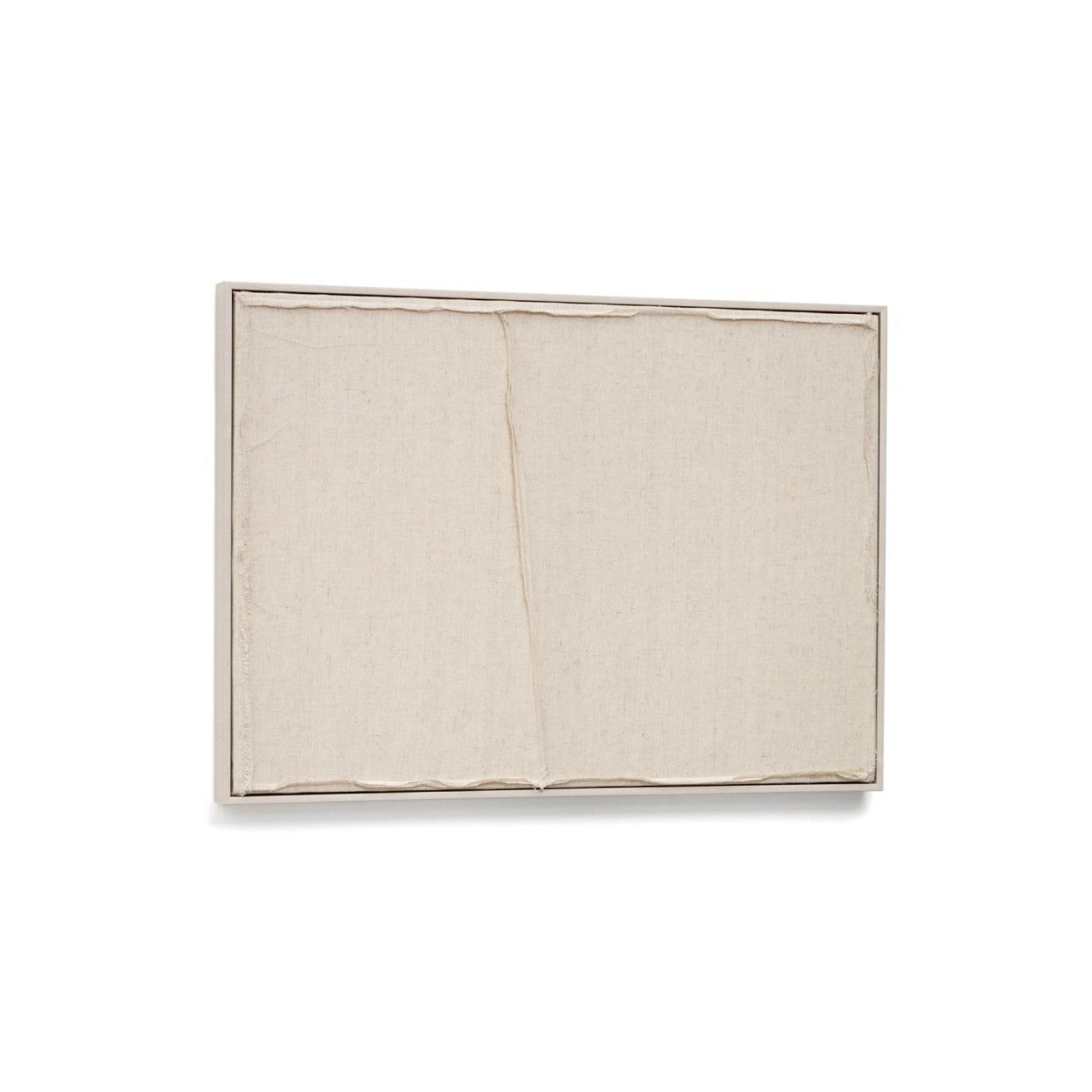 Tablou bej din fibre naturale 52x72 cm Maha 2 Kave Home