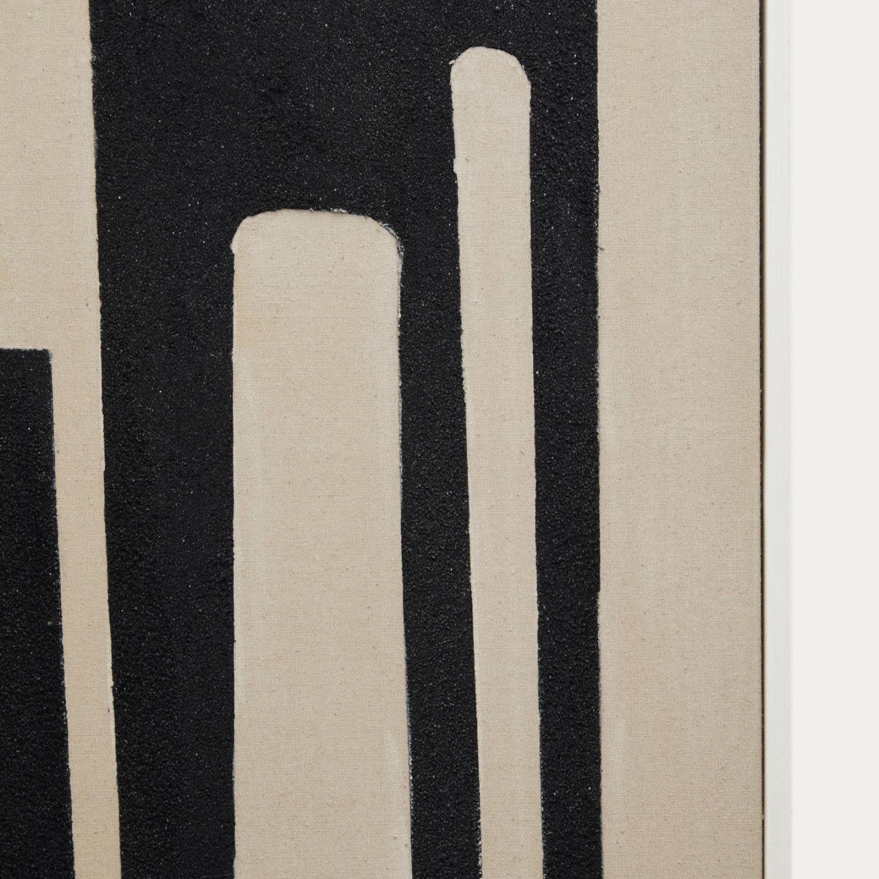 Tablou bej/negru din lemn 70x100 cm Salmi Kave Home