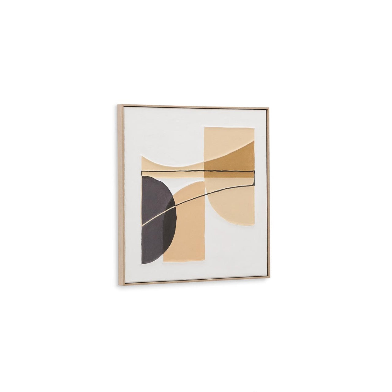 Tablou multicolor din fibre naturale 80x80 cm Zay Kave Home