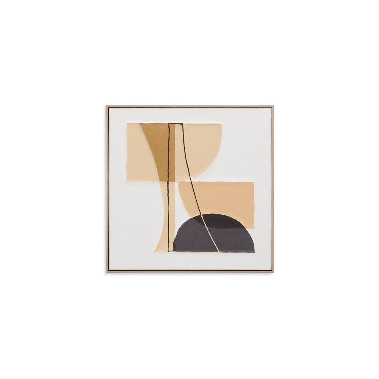 Tablou multicolor din fibre naturale 80x80 cm Zay Kave Home