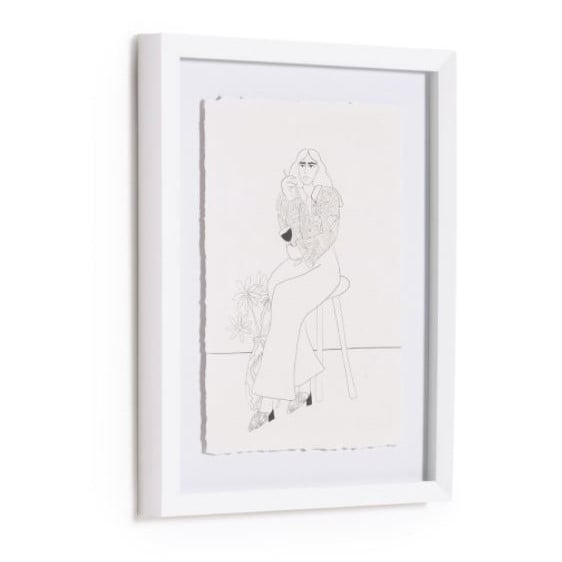 Tablou multicolor din plastic 30x40 cm Zinerva Kave Home