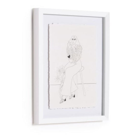 Tablou multicolor din plastic 30x40 cm Zinerva Kave Home