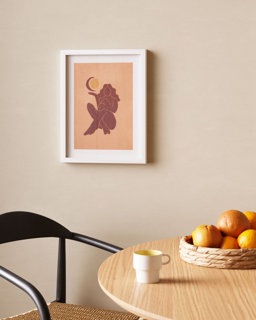 Tablou multicolor din plastic 30x40 cm Zinerva Kave Home