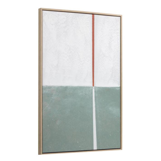 Tablou verde din fibre naturale 50x70 cm Malvern Kave Home