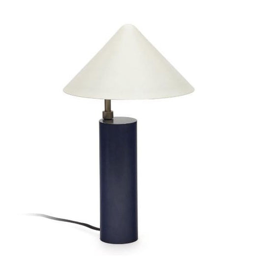 Veioza alba/albastra din metal 42 cm Shiva Kave Home