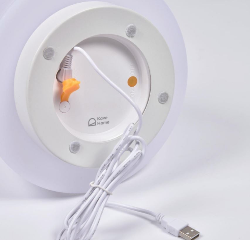 Veioza alba din metal 24 cm Uliana Kave Home