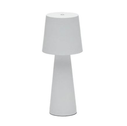 Veioza alba din metal 25 cm Arenys Kave Home