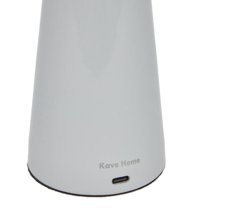Veioza alba din metal 25 cm Arenys Kave Home