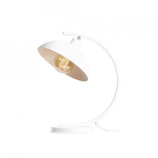 Veioza alba din metal 40 cm Espace Aldex