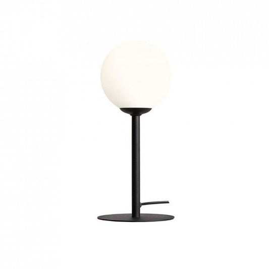 Veioza alba/neagra din sticla 35 cm Pinne Aldex