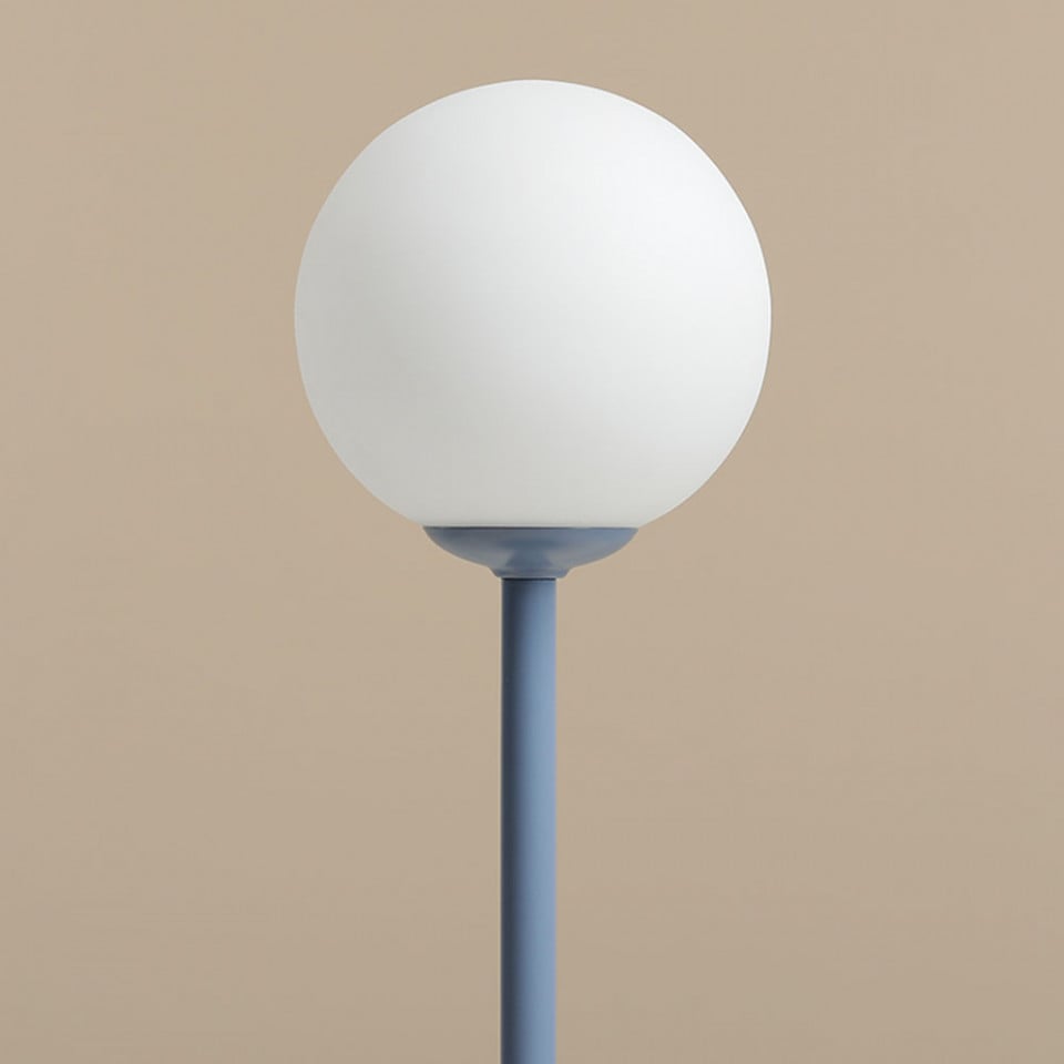 Veioza albastru din metal 35 cm Pinne Aldex