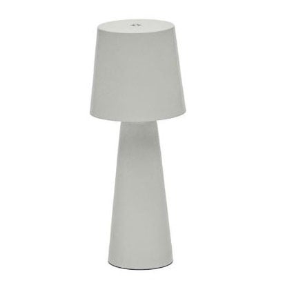 Veioza gri din metal 25 cm Arenys Kave Home