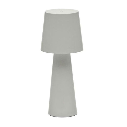 Veioza gri din metal 40 cm Arenys Kave Home