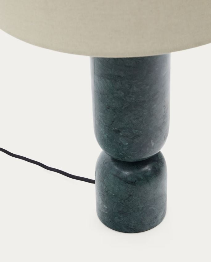 Veioza gri/verde din marmura 57 cm Vex Kave Home