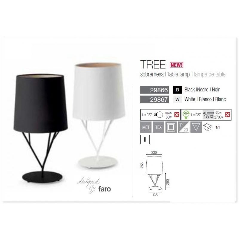 Veioza, lampa de masa design Tree